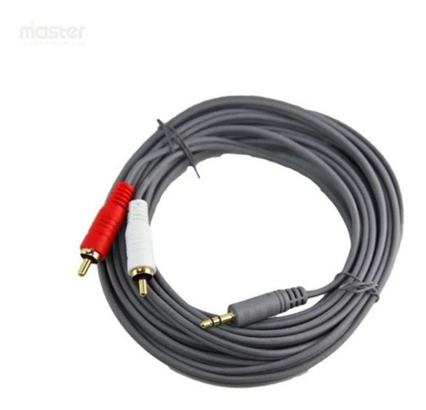 Cable Audio 3m Mini Plug 3.5 A 2 Rca Lujoso Oro - Lta071 0