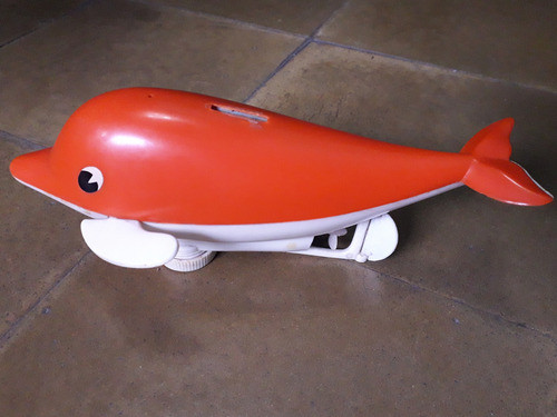 Delfin Sumergible A Pilas Marca Playart Años 70 Hong Kong 0