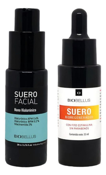 Suero Nano Hialurónico Biobellus + Suero Bioregenerador 0 Suero Nano Hialurónico Biobellus + Suero Bioregenerador 0