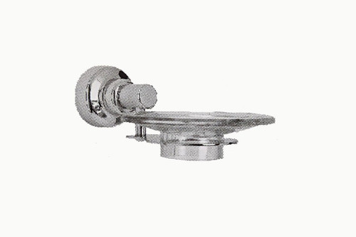 Accesorio Baño Jabonera Deca Piazza Lamy Cromo Acrilico 15cm 0