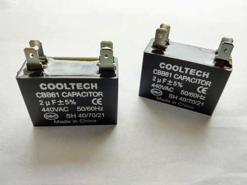 Capacitor Cuadrado De 2mf Cbb61 440vac  50/60hz 0