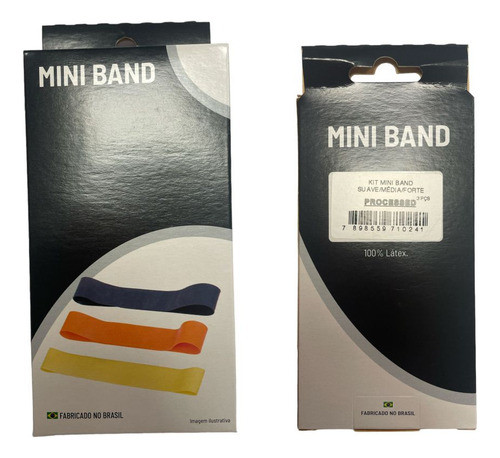 Kit 3 Mini Band Suave/media/fuerta Ind Brasil - Rhino 0