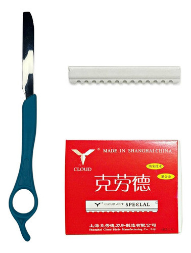 Navajin De Barberia Tipo Feather + Filos Cloud Cut  X10 0