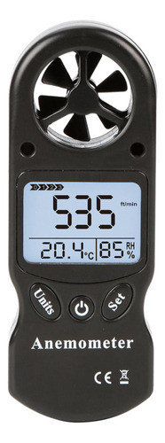 Anemometro Digital Portatil Medidor Viento Velocidad Humedad 0