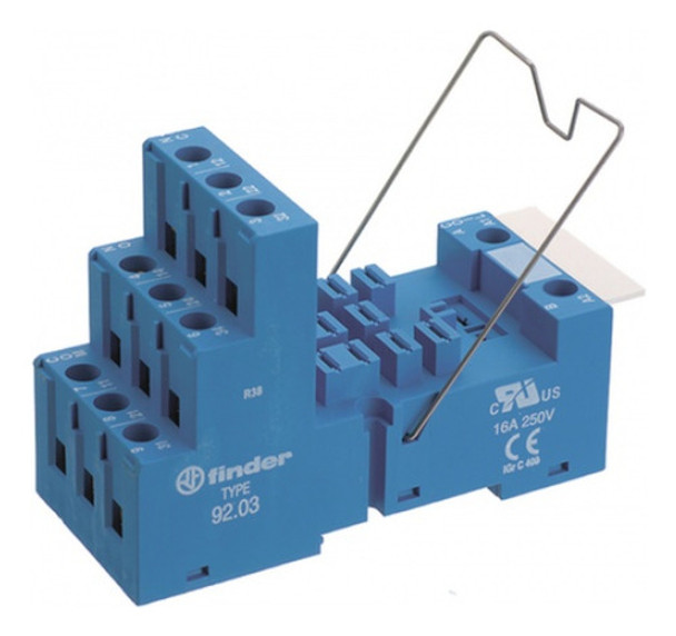 Zocalo Riel Din P/serie 62 Y 86 De 2 Y 3 Contactos Finder 0