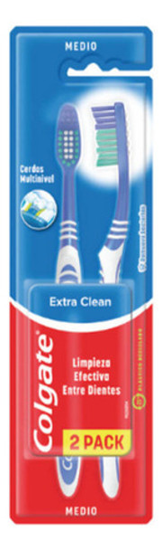 Cepillo De Dientes Colgate Extra Clean 2 Un 0 Cepillo De Dientes Colgate Extra Clean 2 Un 0