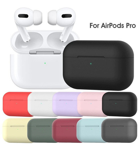 Protector Apple AirPods Pro Silicone Case Varios Colores 0