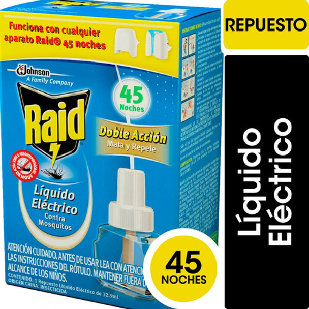 Raid Líquido Eléctrico Mosquitos Repuesto 0 Raid Líquido Eléctrico Mosquitos Repuesto 0