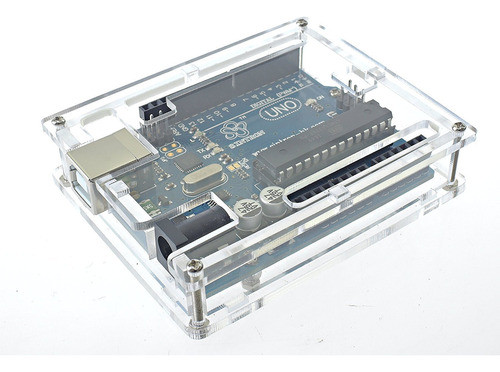 Case Gabinete Caja Para Arduino Uno R3 Acrilico Con Tornillo 0