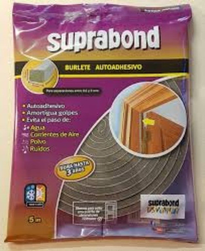 Burlete Autoadhesivo Suprabond Doble 20 Mm X 10 Mm 5mts 0