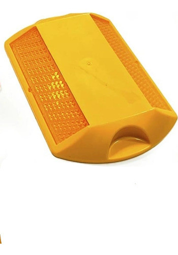 Tacha Plástica Rectangular Amarilla 0