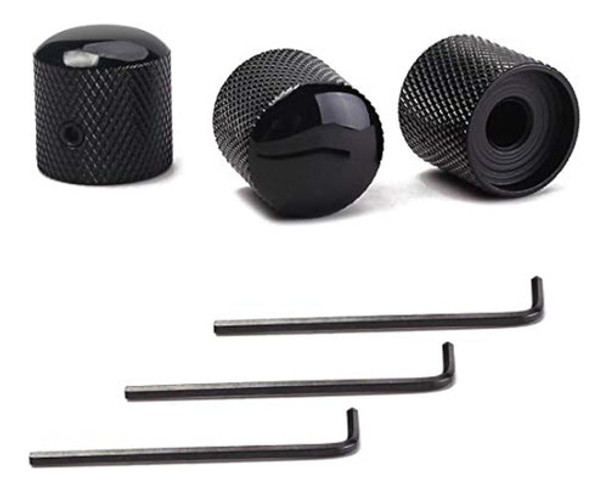 Juego De 3 Perilla De Control De Guitarra De Metal Negro, Pe 0 Juego De 3 Perilla De Control De Guitarra De Metal Negro, Pe 0