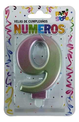 Vela Numerote Iridiscente N°9 0