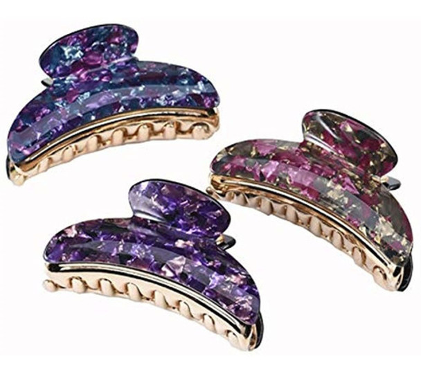 Xiwstar 3.5  Pasadores De Acrilico Franceses Concha De Tort 0