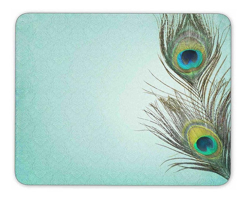 Clásico Fondo Con Plumas De Pavo Real Mouse Pad Mouse Pad 0
