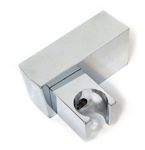 Soporte Para Duchador De Mano Cuadrado Movil Cromo Aqualaf 0