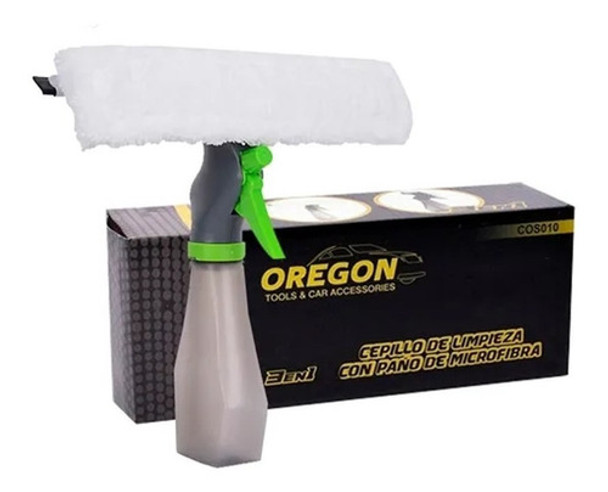 Limpia Vidrio 3 En 1 Secador Trapo Microfibra Rociador Spray 0