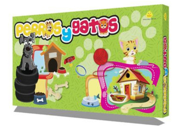 Juego Perros Y Gatos 37x20x3,5 Cm Yuyu - 604 0