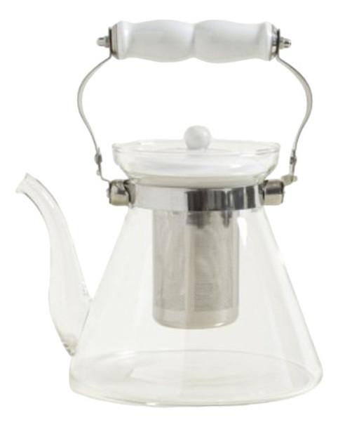 Tetera Cafetera Vidrio Templado Con Infusor Mango Ceramica 0 Tetera Cafetera Vidrio Templado Con Infusor Mango Ceramica 0