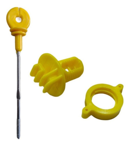 Aislador Con Tornillo Largo + Roscado Amarillo Boyero Campo 0