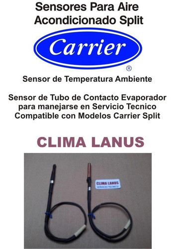 Sensor Temperatura Aire Acondicionado Split Carrier 2 Unid. 0
