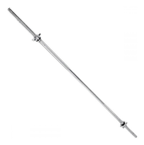 Barra Recta Maciza Rosca Gmp Cromada 1,70 M Discos Pesas 0