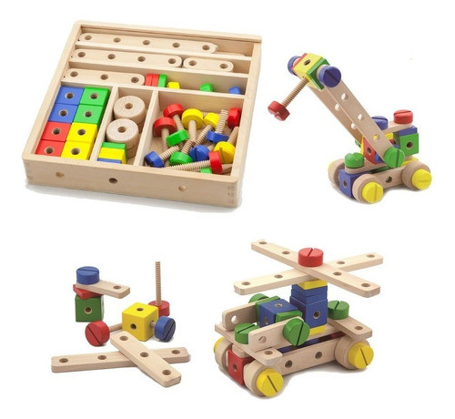 Juego De Construcción - 53 Piezas + 3 Años - Viga - 0