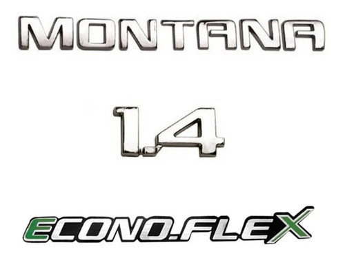 Kit Emblemas Montana 1.4 Econoflex 0