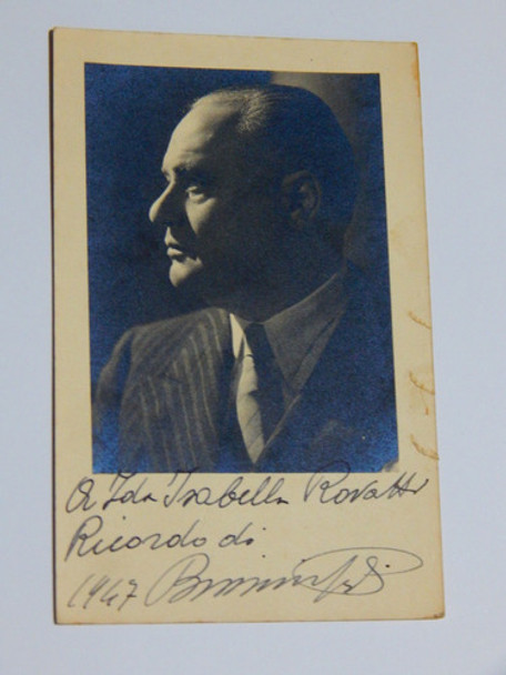 Fotografia Firmada Beniamino Gigli 0 Fotografia Firmada Beniamino Gigli 0