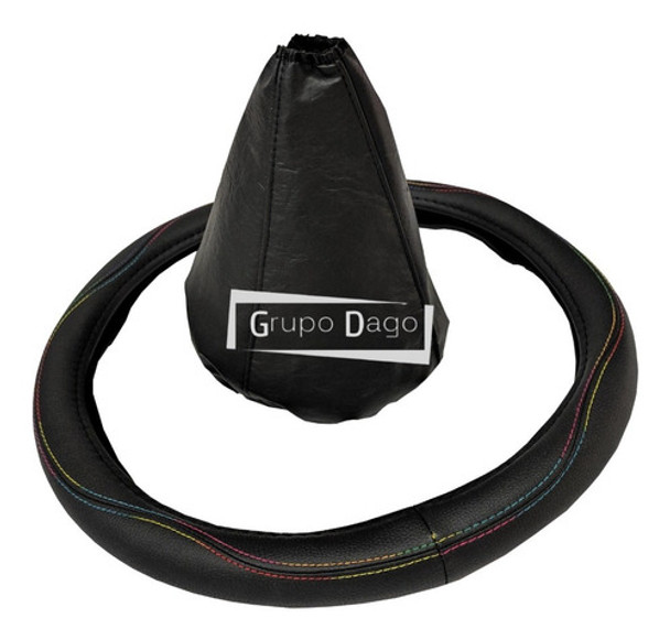 W - Gol Cubre Volante + Cubre Palanca Símil Cuero Universal 0