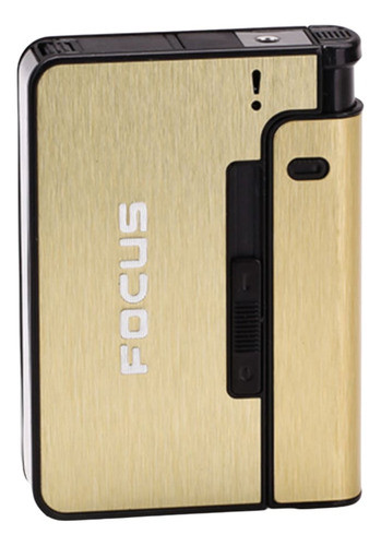 Cigarrera Focus Estuche Encendedor Porta Cigarrillos 0