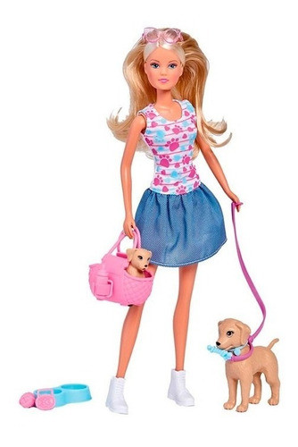 Steffi  Muñeca Paseo De Cachorros 105733310 0