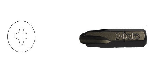 Punta Philips  022  Nº3x25mm - Felo Aleman 0