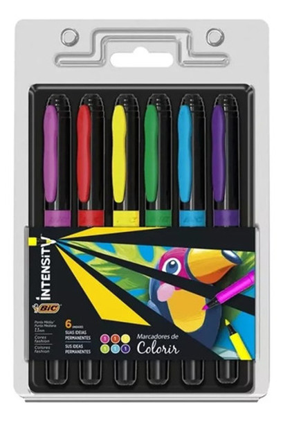 Marcadores De Colores Bic Intensity Lettering X 6 Unidades 0 Marcadores De Colores Bic Intensity Lettering X 6 Unidades 0