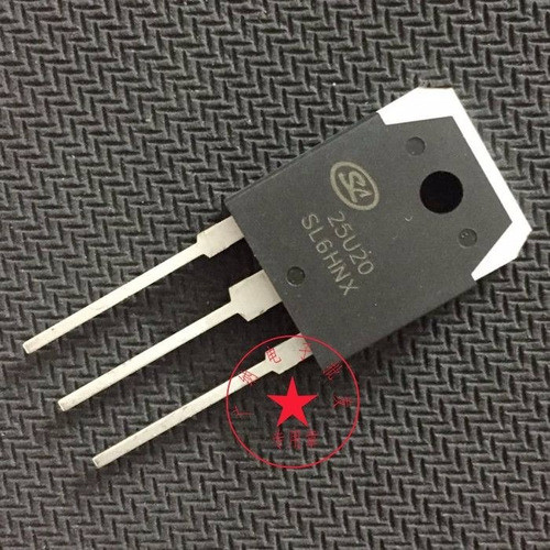 25u20 Diodo Recuperacion Rapida Catodo Comun 200v 25a 0
