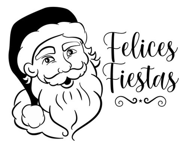 Vinilo Vidrieras Papa Noel Navidad 2024 0