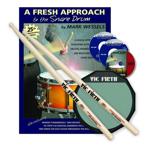 Vic Firth Fasp Kit De Educacion Inicial Para Baterista 0