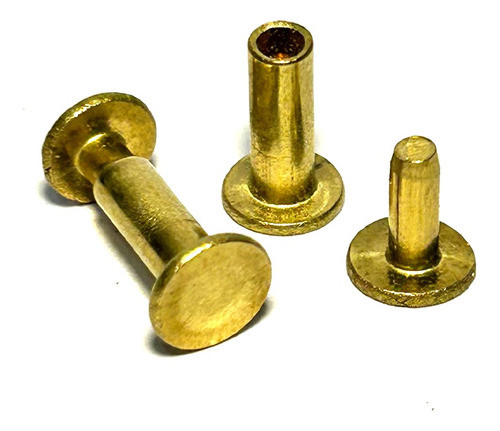 Remache Bronce Macho Hembra Nº 3 Para Cuchillo X 100 Juegos 0