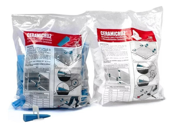 Nivelador Porcelanato 450arcos+150cuñas+rodille+maza 0