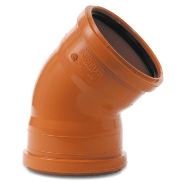 Codo Desague 40 Mm Silentium A 45° Hh Amanco 0