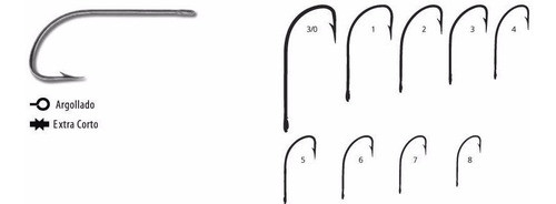 Anzuelos Mustad Pejerrey 1687 N° 5 (277e-cl) 0