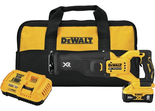 Dewalt Recíproca Xr, Batería 8 Amp, Cargador Rapido, Bolso 0