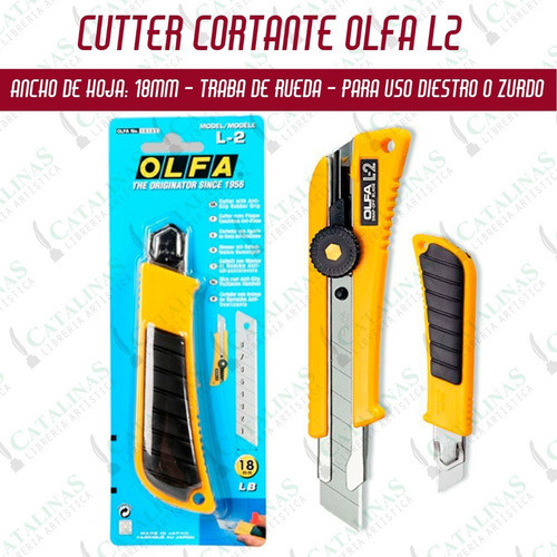 Cuchilla Cutter Cortante Marca Olfa Modelo L - 2 Microcentro 0