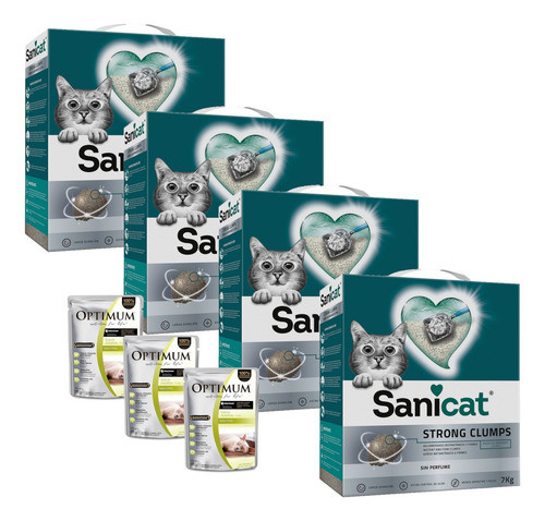 Arena Aglomerante - Sanicat Strong Clumps 28 Kg 0