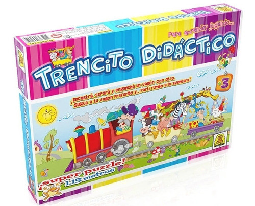 Puzzle Trencito Didactico 1,15 Mts Implas De Casa Valente 0