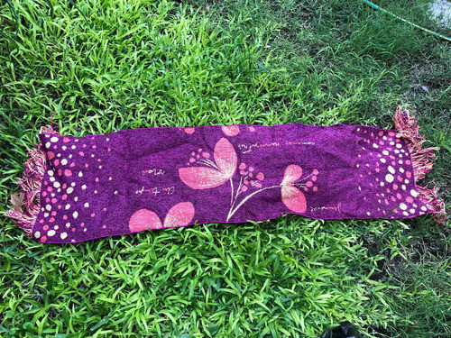 Camino Rectangular De Mesa Tejido De Hilo (tw) Fucsia 0