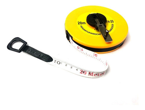 Flexometro 20 Mt Agrimensor Para Agrimensura Tipo Rueda Once 0