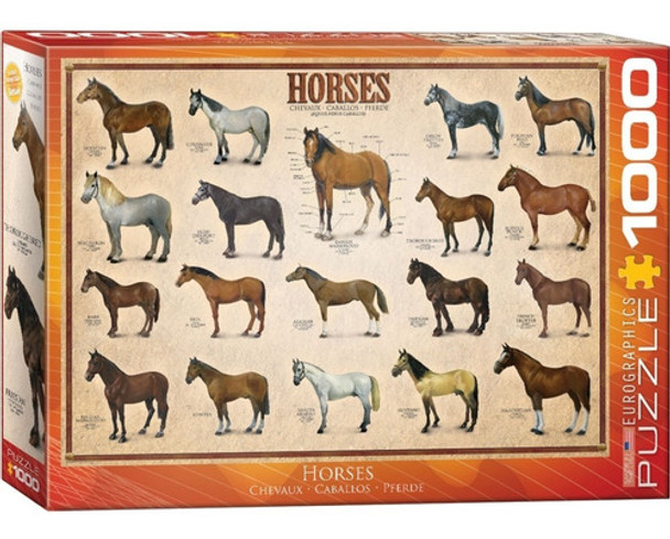 Puzzle 1000 Piezas Horses - Eurographics 0