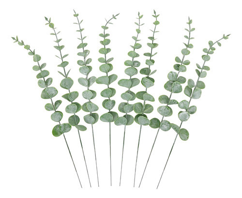 Hojas De Eucalipto Artificiales 8 Tallos P/ramos Decoracion 0