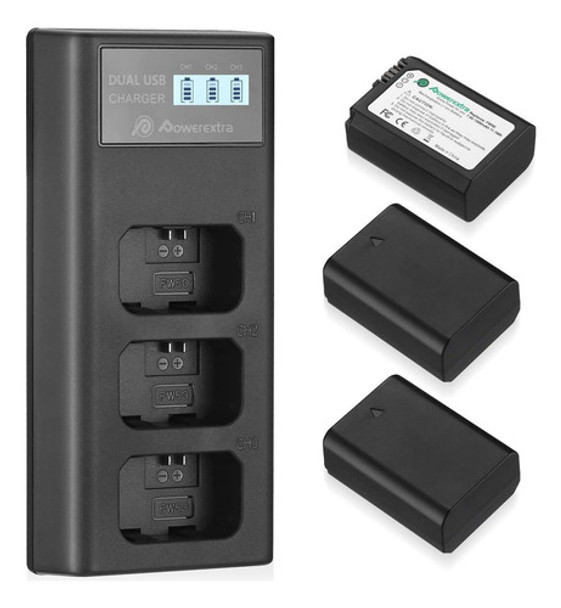 Cargador Baterías Recargable Sony Np-fw50 Zv-e10 A6000 0